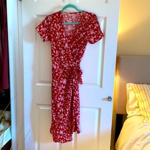 Red Wrap Dress